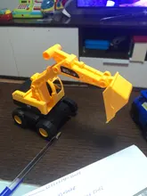 Excavadora clásica de juguete para niños, juguete de simulación de coche, modelo de vehículo, 1 Uds.