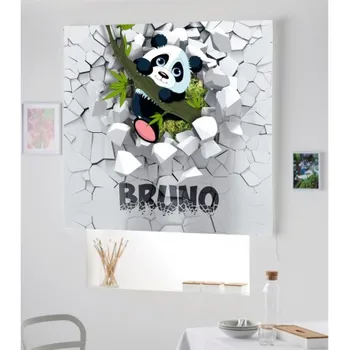 

Blind Iroa Digital Customizable Panda Rock! ROLLER BLINDS TRANSLUCENT PERSONALIZED WITH NAME! (100X170)