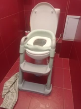 Asiento para orinal plegable para bebés, silla con respaldo de entrenamiento, con escalera para dar pasos, taburete para niños y niñas, inodoro seguro
