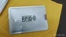 Funda antiescáner para tarjetas de crédito, Protector de tarjetas RFID, lámina de aluminio antimagnética, tarjetero para tarjetas bancarias, 10 Uds.