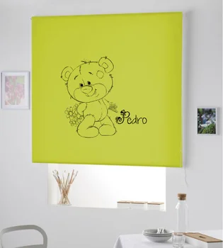 

Blind Iroa customizable Child/Teddy Bear Pedro! ROLLER BLINDS TRANSLUCENT! (PISTACHIO 100X175)