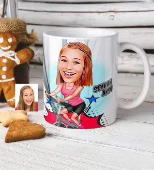 

Personalized At Caricature Of White Mug cup