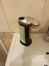 Dispensador de jabón líquido sin contacto, dispositivo automático, manos libres, bomba para baño y cocina, con sensor inteligente, 400ML