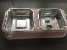 Pets-Drinking-Dish-Feeder Pets-Supplies Dogs-Bowl Puppy Food-Water-Feeder Stainless-Steel