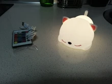 Bedside-Lamp Night-Light Touch-Sensor Remote Bedroom Baby Gift Rechargeable Silicone