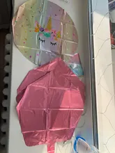 Unicorn Party Balloon Number Globos Rainbow Birthday-Party-Decorations Gradient Kids