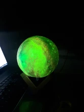 Galaxy Light Moon-Lamp Remote-Control Gift Change-Touch 3d-Printing 16-Color Kids as