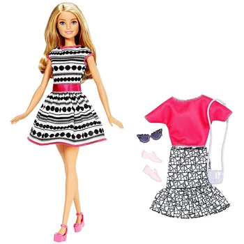 

Doll Barbie with a set of clothes