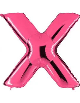 

Balloon Letter X 100cm Hot Pink-Foil Polyamide-G431F
