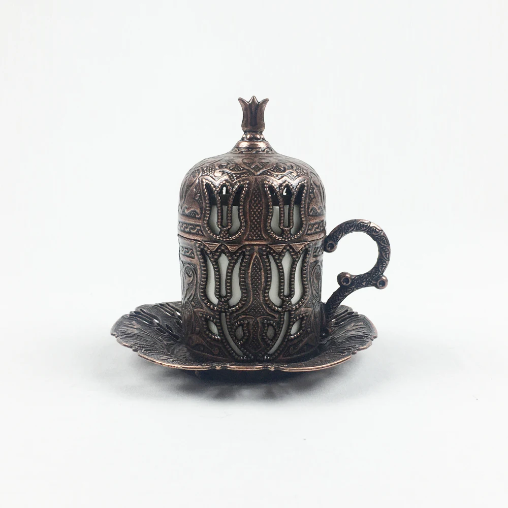 Чашка для кофе по турецки с внутренним фарфором металлическая чашка эспрессо