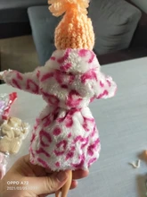 1 Pcs Handmade High Quality Doll Coat Dress Fur Clothes for Barbie Doll Winter Wear Leopard