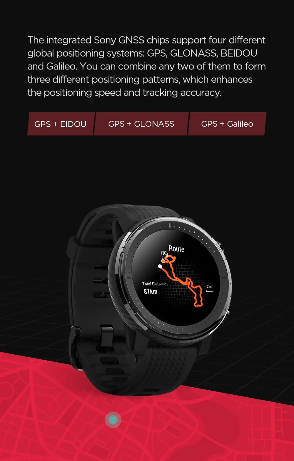 [Предпродажа] глобальная версия Huami AMAZFIT Stratos 3 gps 5ATM водонепроницаемые смарт-спортивные часы 512 МБ/4 ГБ Смарт-часы для Android iOS
