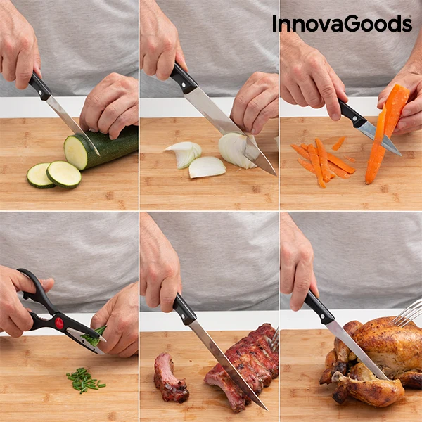 Набор деревянных ножей InnovaGoods(6 шт