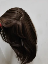 EASIHAIR-Peluca de BoBo marrón oscuro con flequillo, sintética, ondulada, de capa media, para mujeres negras, Cosplay, fiesta, resistente al calor, Natural