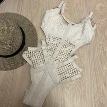 Swimwear Women Bathing-Suit Fish-Net Sheer Plus-Size Knit Mesh Xs-5xl Beach-V536b Female