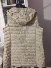 SEDUTMO-Chaqueta de plumón de talla grande 3XL para mujer, chaleco con capucha largo ultraligero, abrigo informal, Parkas delgadas ED913