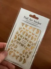 Foils Decorations Adhesive-Sliders Wraps Nail-Transfer-Decals Holographic Butterfly Colorful