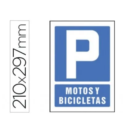 PICTOGRAM SYSSA сигнальная парковка мотоциклов и велосипедов в ПВХ 210X297 мм | Дом сад