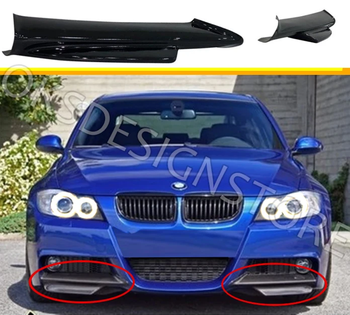 Передний бампер для BMW E90 M Tec 3 Series 2004 2005 2006 2007 2008 2009 (не LCI) сплиттер губ Угловое