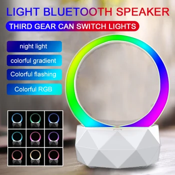 

1500mAH TWS Wireless Bluetooth 5.0 Speaker Portable Mini LED Light Subwoofer Stereo USB Charge Column