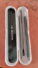 Juego de agujas para extraer espinillas, corrector de acné, acero inoxidable, manchas negras, Comedone, herramientas de limpieza Facial, 4 Uds.