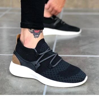 

BA0001 Fly Casual High Base Black White Men 'S Sports Shoes. Shoe, boot, sneaker, sandalwood, van, chaussure, air, para, flip,cover