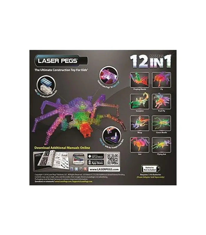 laser pegs spider