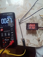 Mini termómetro Digital de doble pantalla DC 4V-28V, con doble NTC, impermeable, sonda de Metal, probador de Sensor de temperatura para interior de habitación de coche