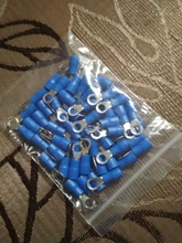 Wire-Cable Blue-Ring-Terminals Crimp-Connectors Electrical Insulated RV2 10-100pcs/Set