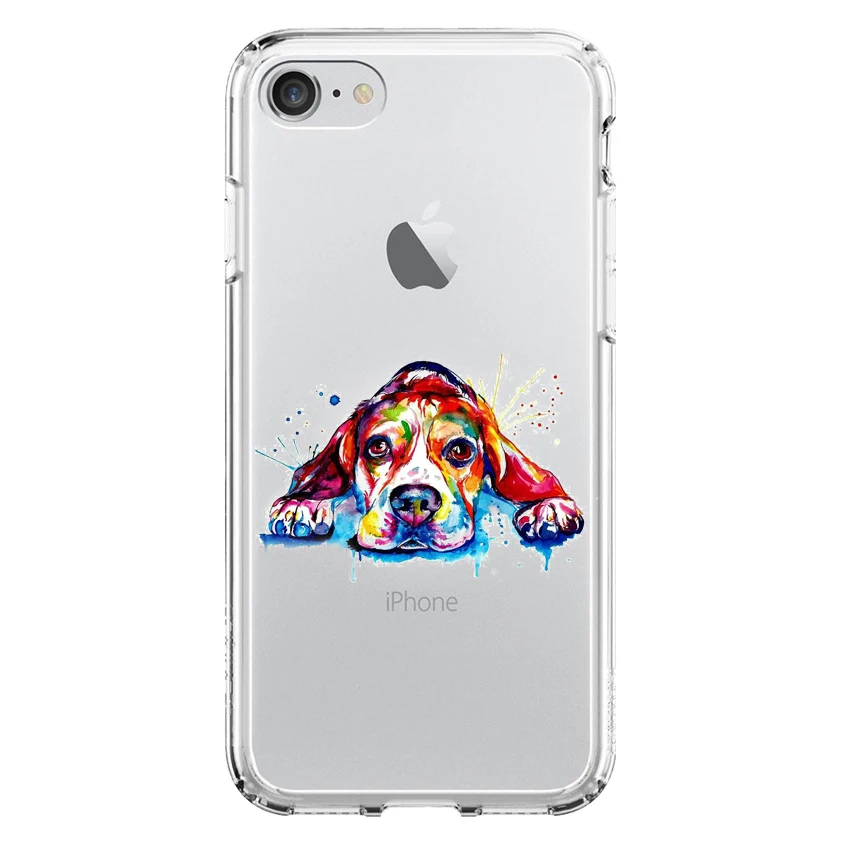 Гелевый Чехол из ТПУ для Apple Beagle dog Iphone 6 | Plus 7 8 с рисунком tranродителя Мобильные