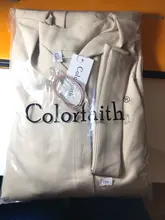 Summer Dresses Buttons V-Neck Lace-Up Oversize Colorfaith Women Spring Vintage Casual