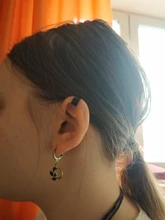 Pendientes de estilo Punk Rock para mujer, 2 uds./1 par, sin Piercing