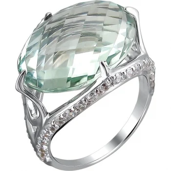 

Esthete ring with white gold cubic zirconia