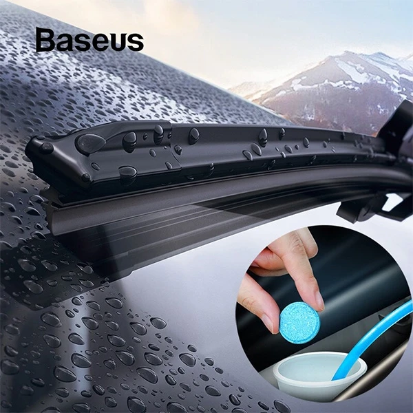 Шипучие таблетки Baseus Auto Glass Cleaner Effervescent Tablets CRBLS-02(Белый