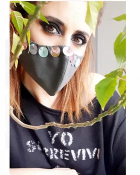 

Mask hygienic reusable. Area of glitters.,