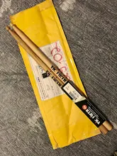 Baquetas profesionales de madera de nogal 5A, instrumento Musical de tambor 7A, un par