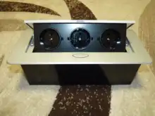 Enchufe DE escritorio toma DE corriente 2 3 DE EU FR con carga USB lenta emergente cubierta DE aleación DE aluminio plateado negro para sala DE reuniones enchufe pared,enchufes para pared,toma de corriente ,tomacorrien