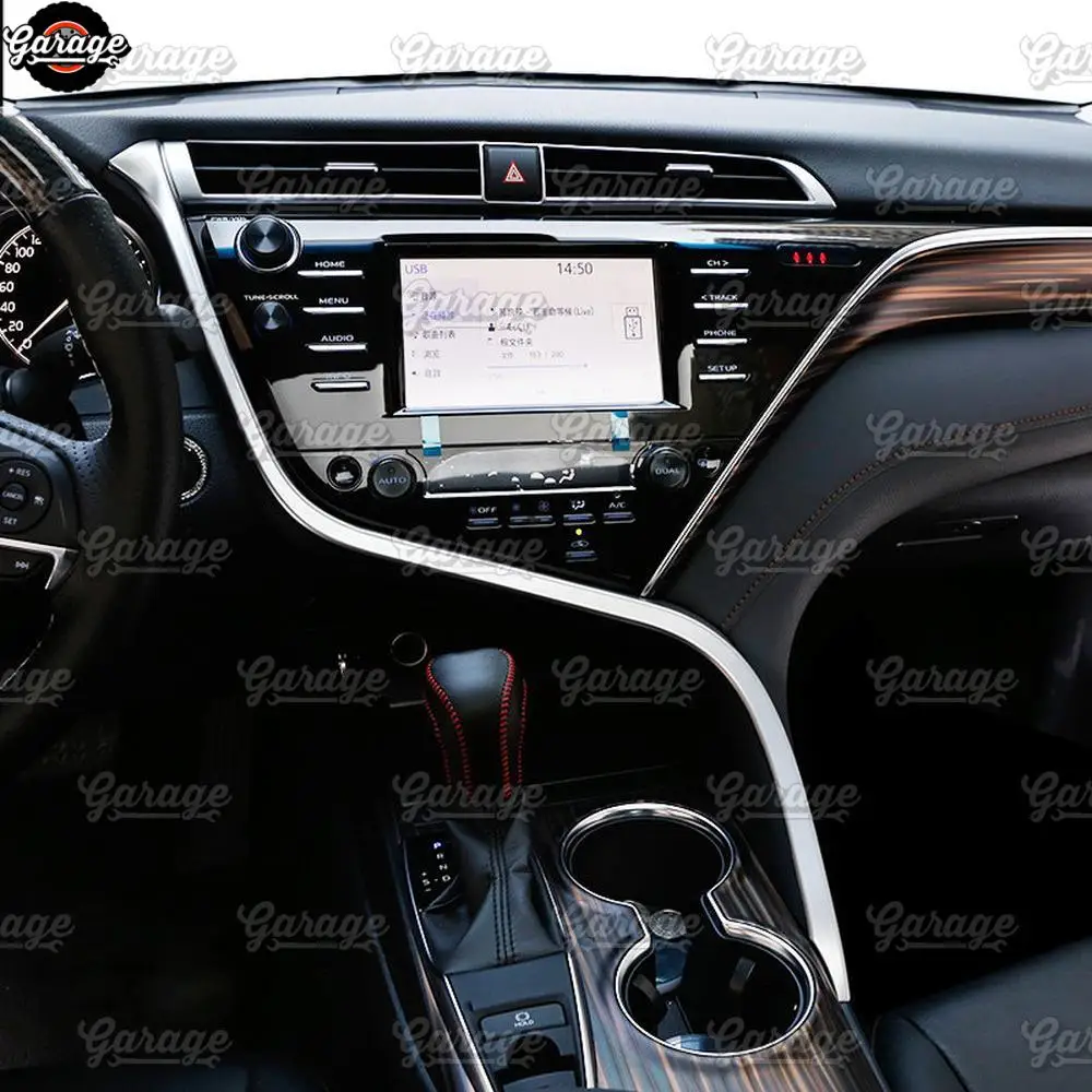 Накладка на центральную консоль для Toyota Camry-ABS пластик литье 1 комплект/1 шт украшение автомобиля Стайлинг