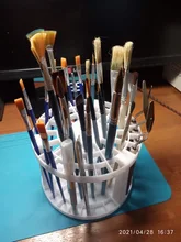 Soporte portátil para pincel de pintura, suministros de pintura para escritorio de estudiante, organizador, 49 agujeros, nuevo