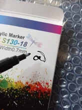 Gn-Rotuladores acrílicos de pintura acrílica, bolígrafos ideales para rotular tazas de porcelana, vidrio, roca, cerámica, lienzos de tela, o madera, 12 o 18 colores, de 0,7mm