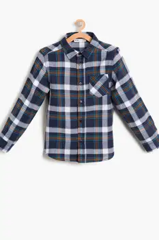 

Koton kids Brown Plaid Male Child Shirt