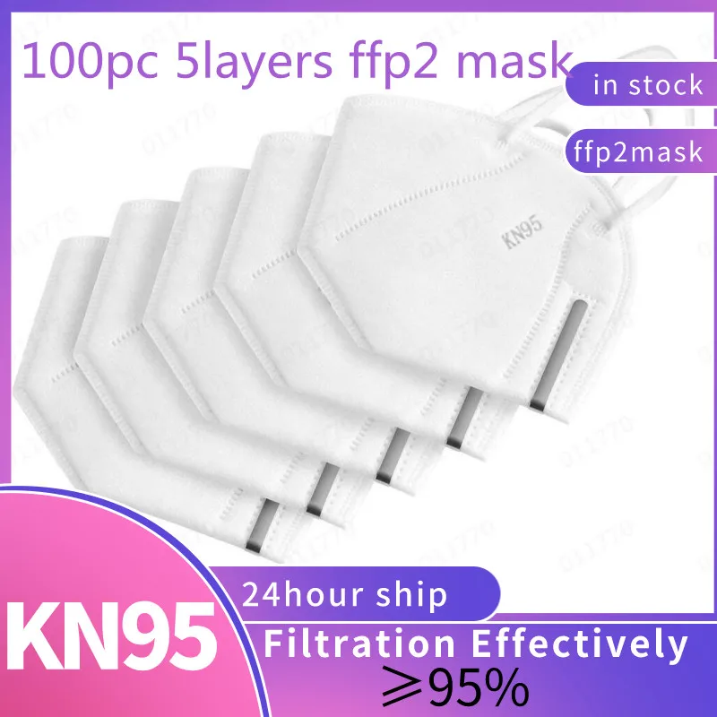 ¡En stock! Mascarilla ffp2kn95 para hombre y mujer, máscara transpirable fpp2, homologada, entrega rápida, 100 Uds.