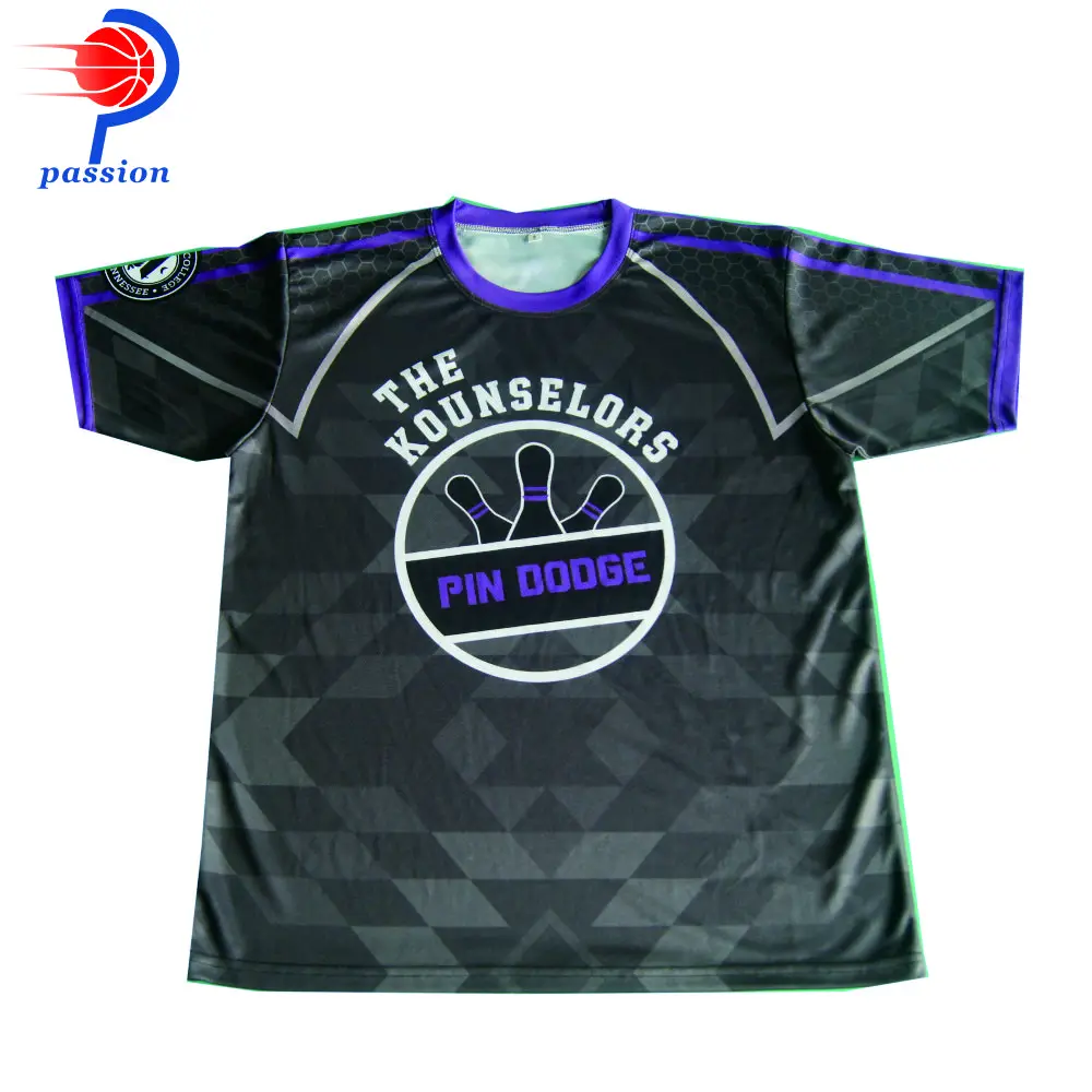 $25 Each Best Quality Crew Neck Men's Team Bowling Tshirts
