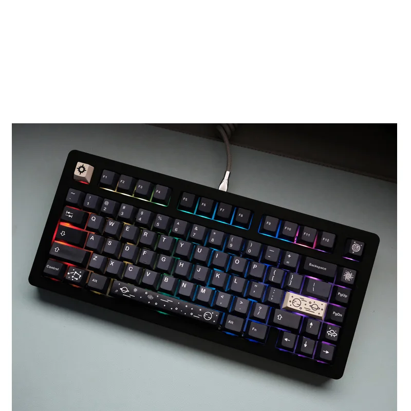 Gmk-copiar Galaxy Keycaps Keycap Teclado Mecânico Perfil Cereja Pbt Sublimação Dye Interruptor mx 61 64 68 84 84 84 84 104 Chaves - Imagem 4
