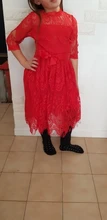 Kids dresses for Girls Spring Clothes Half-sleeve Lace Party Costume Red Children Elegant