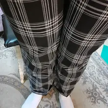 Plaid Pants Trousers Joggers Harajuku Women Streetwear Korean-Style Plus-Size Autumn