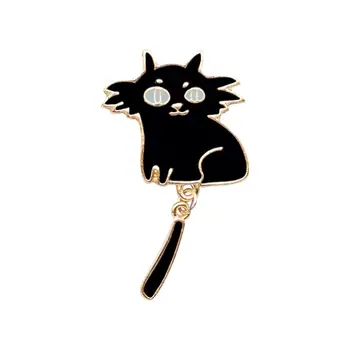 

Metal black cat with blue eyes (52632)