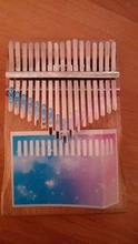 Kalimba-Escala de 17 teclas, pegatinas de percusión, accesorios para Kit de instrumentos musicales para principiantes