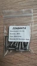 ZONSANTA-tornillos de rosca de acero inoxidable, M1.4, M1.7, M2, 3, M2.6, M3, M4, M5, M6, 304