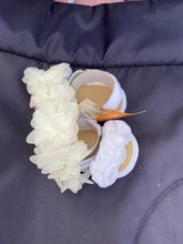 Ropa de verano para bebé, sandalias de flores para niño recién nacido, zapatos informales con gancho de suela suave + diadema, conjunto sólido de 2 uds. 2019